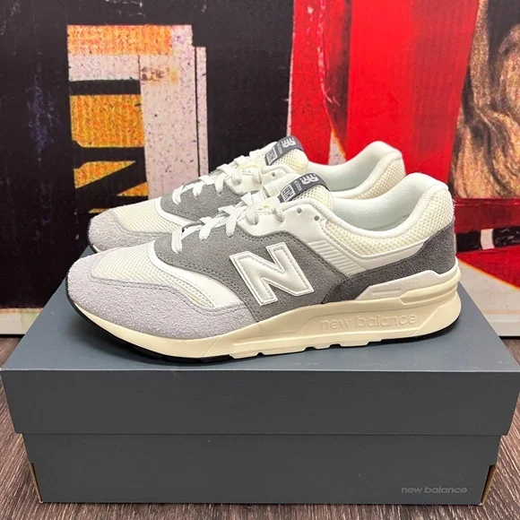 2022 New Balance 997 Light Aluminum / Team Away Grey 3M Reflective CM997HRK - Picture 2 of 14